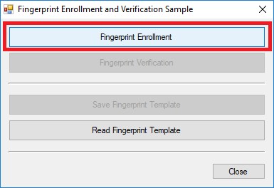 Employee Thumbprint Setting